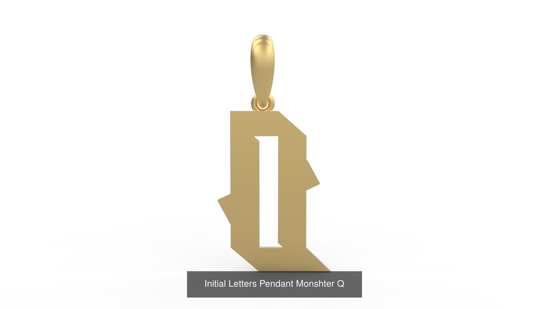 Initial Letters Pendant Alphabets Monshter 3D Model Collection_19