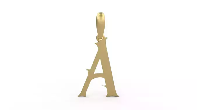 Initial Letters Pendant Morgana A 3D print model