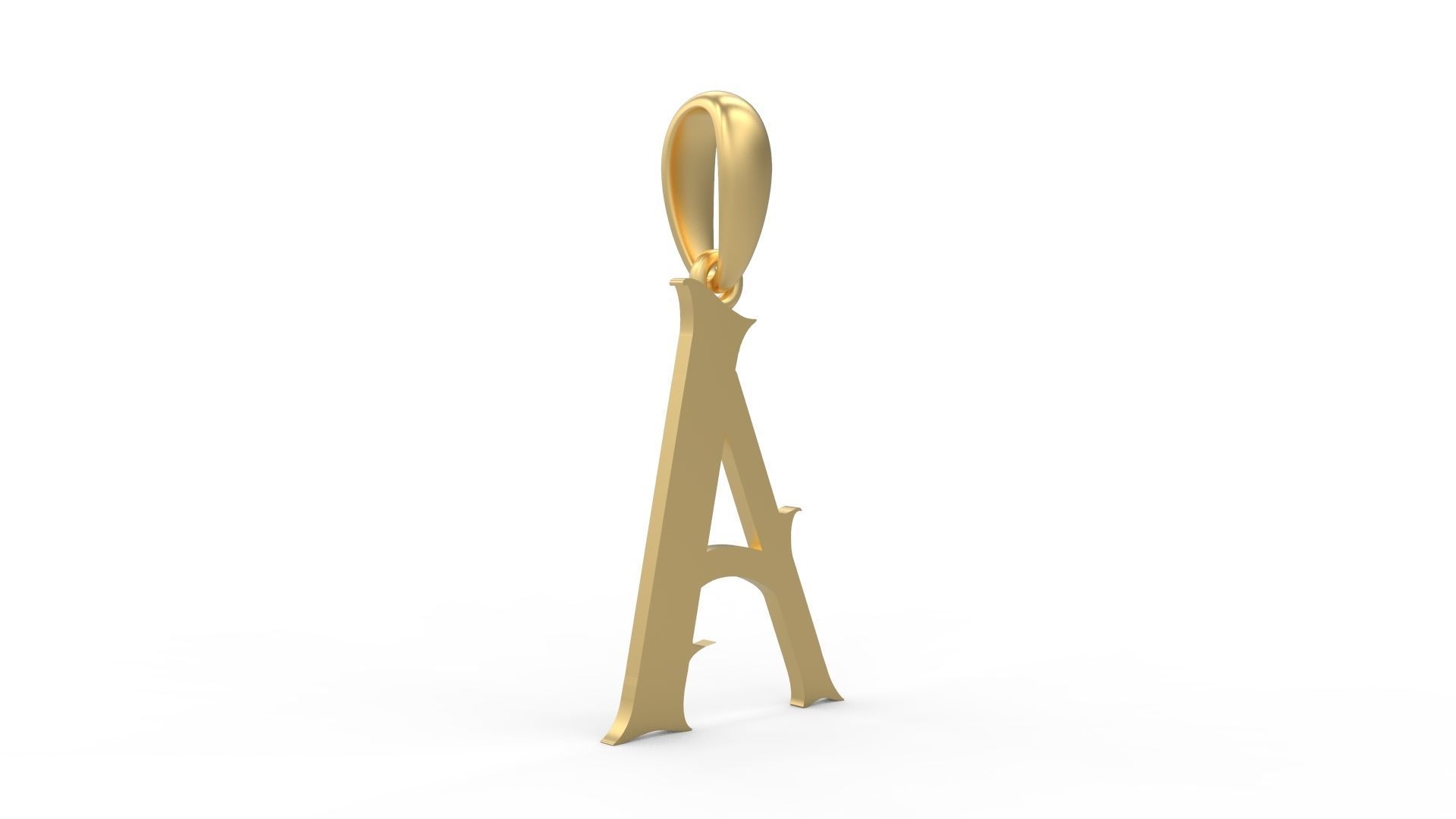 Initial Letters Pendant Morgana A 3D print model_3