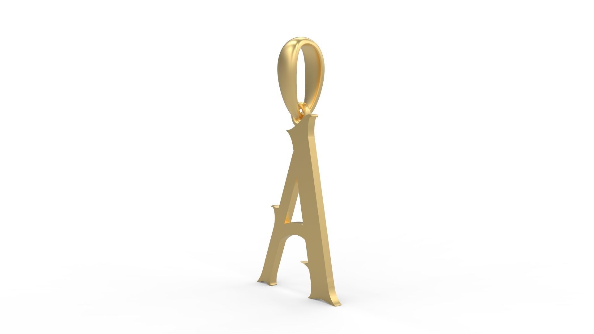 Initial Letters Pendant Morgana A 3D print model_1