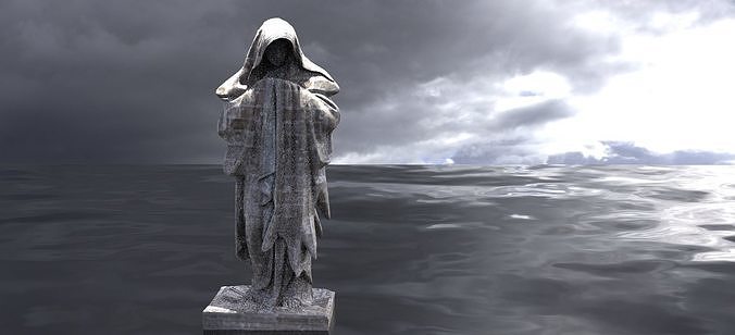 Mary Statue praying 3D model