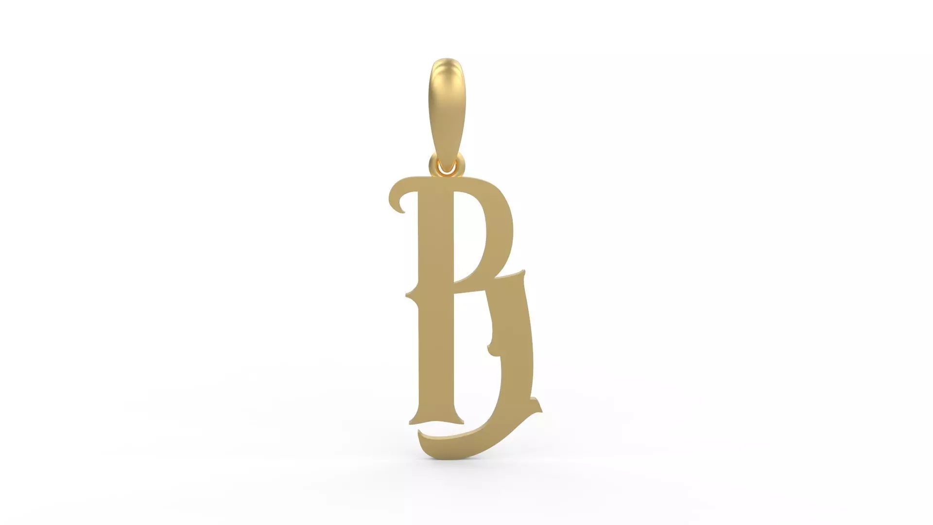 Initial Letters Pendant Morgana B 3D print model_0