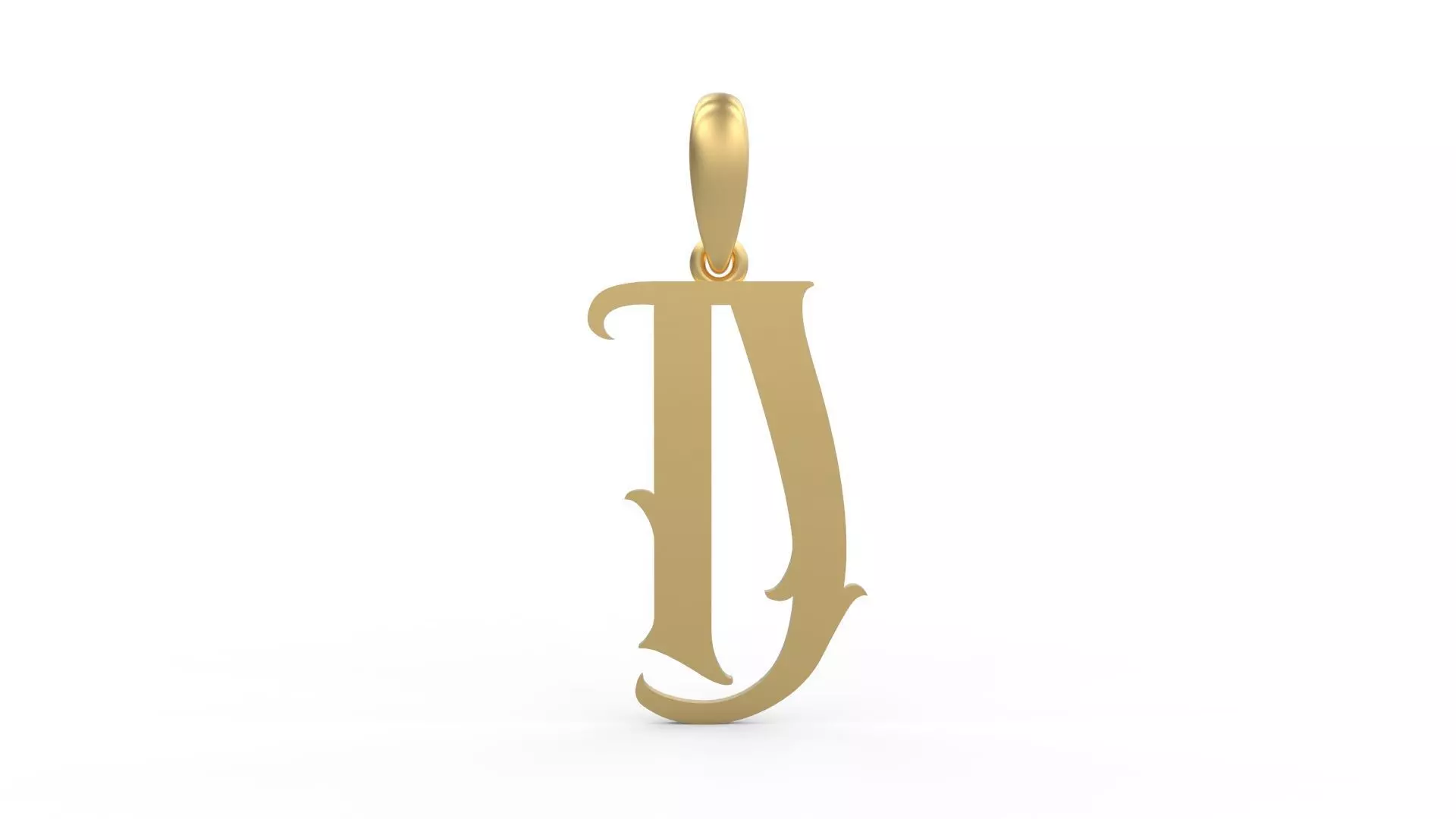 Initial Letters Pendant Morgana D 3D print model_0