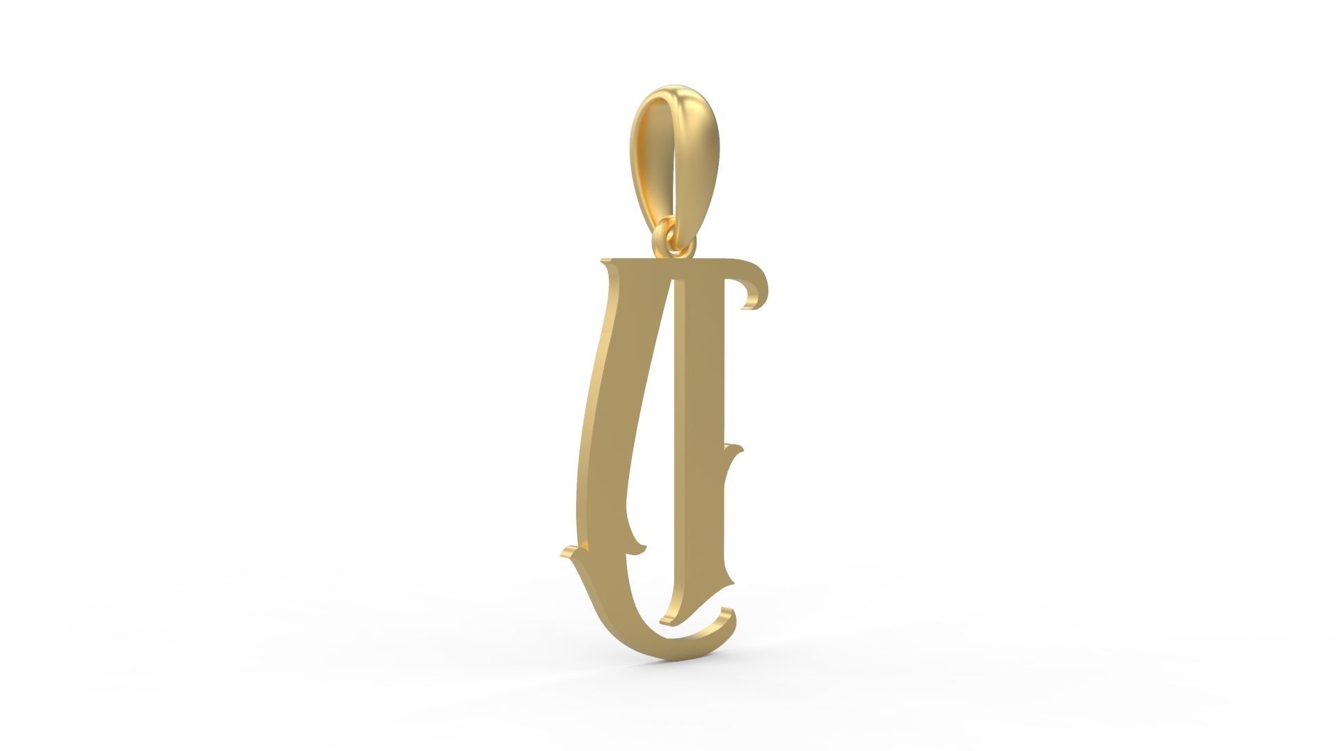 Initial Letters Pendant Morgana D 3D print model_3