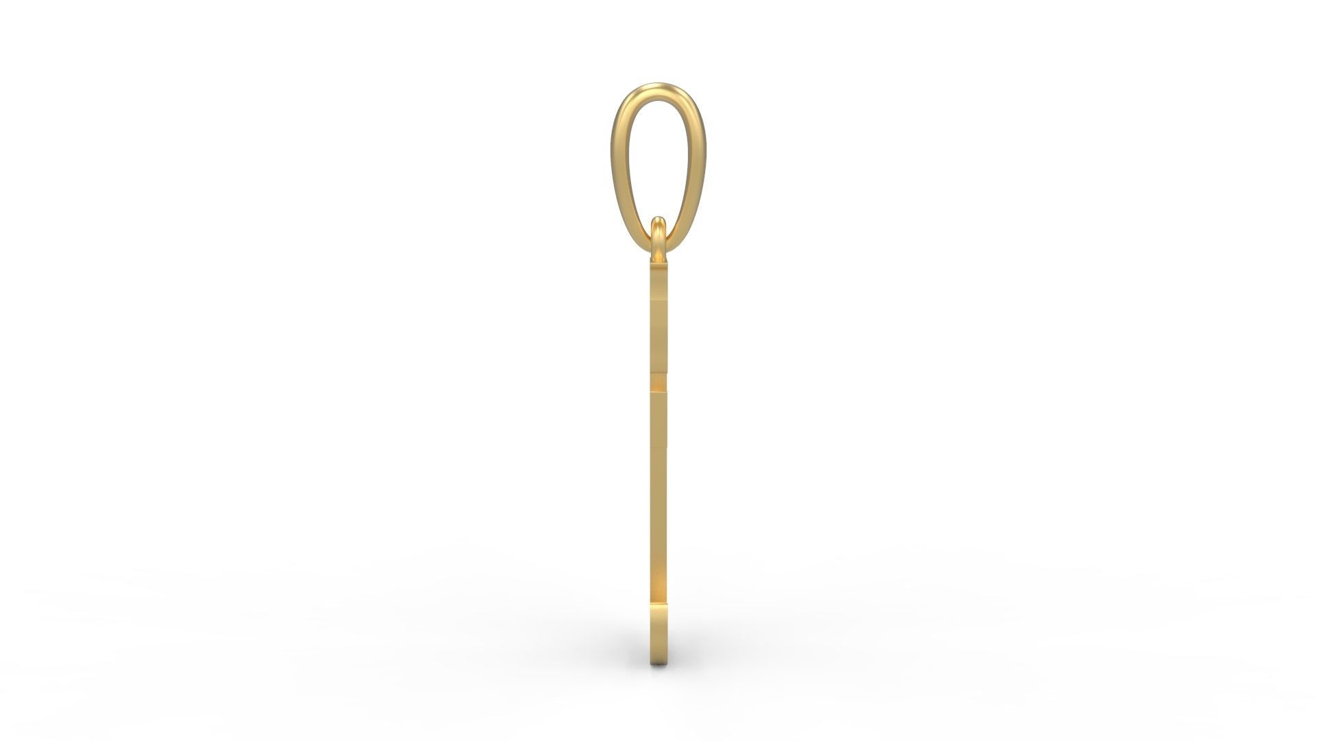 Initial Letters Pendant Morgana E 3D print model_2