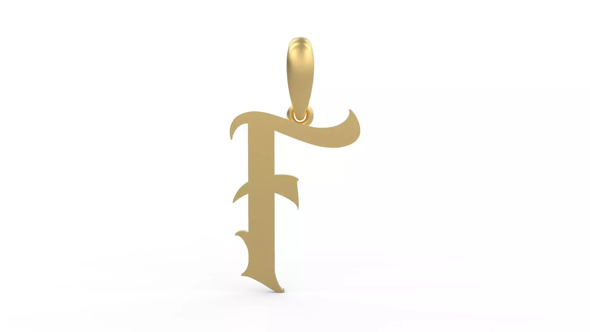 Initial Letters Pendant Morgana F 3D print model