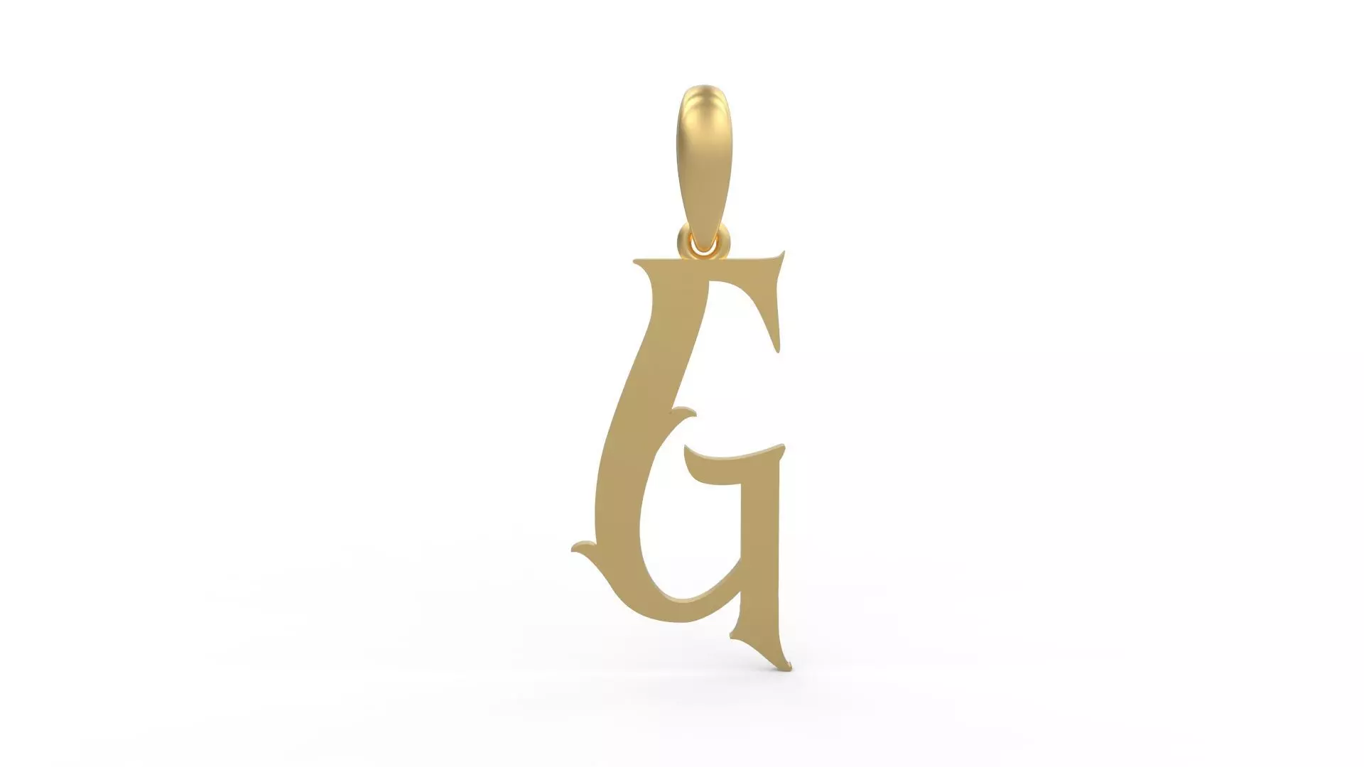 Initial Letters Pendant Morgana G 3D print model