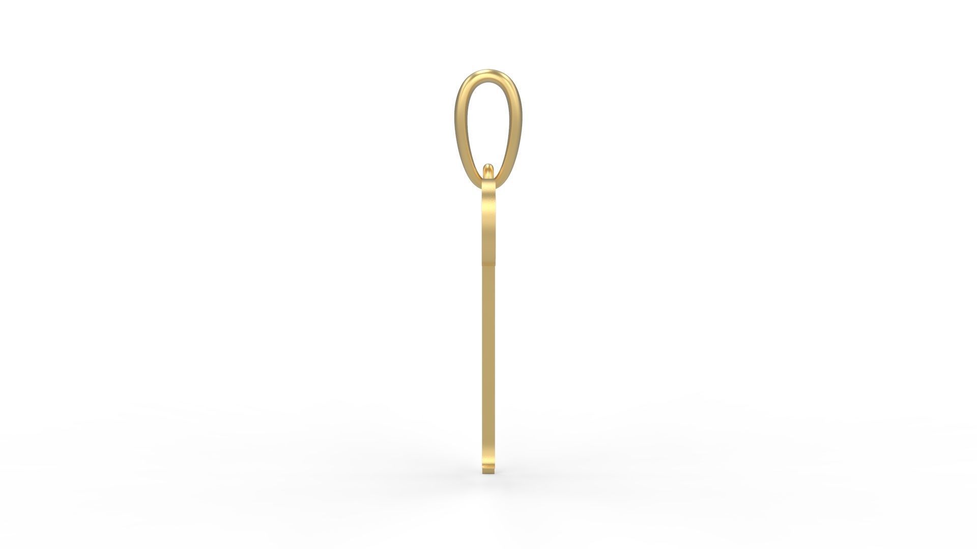 Initial Letters Pendant Morgana H 3D print model_2