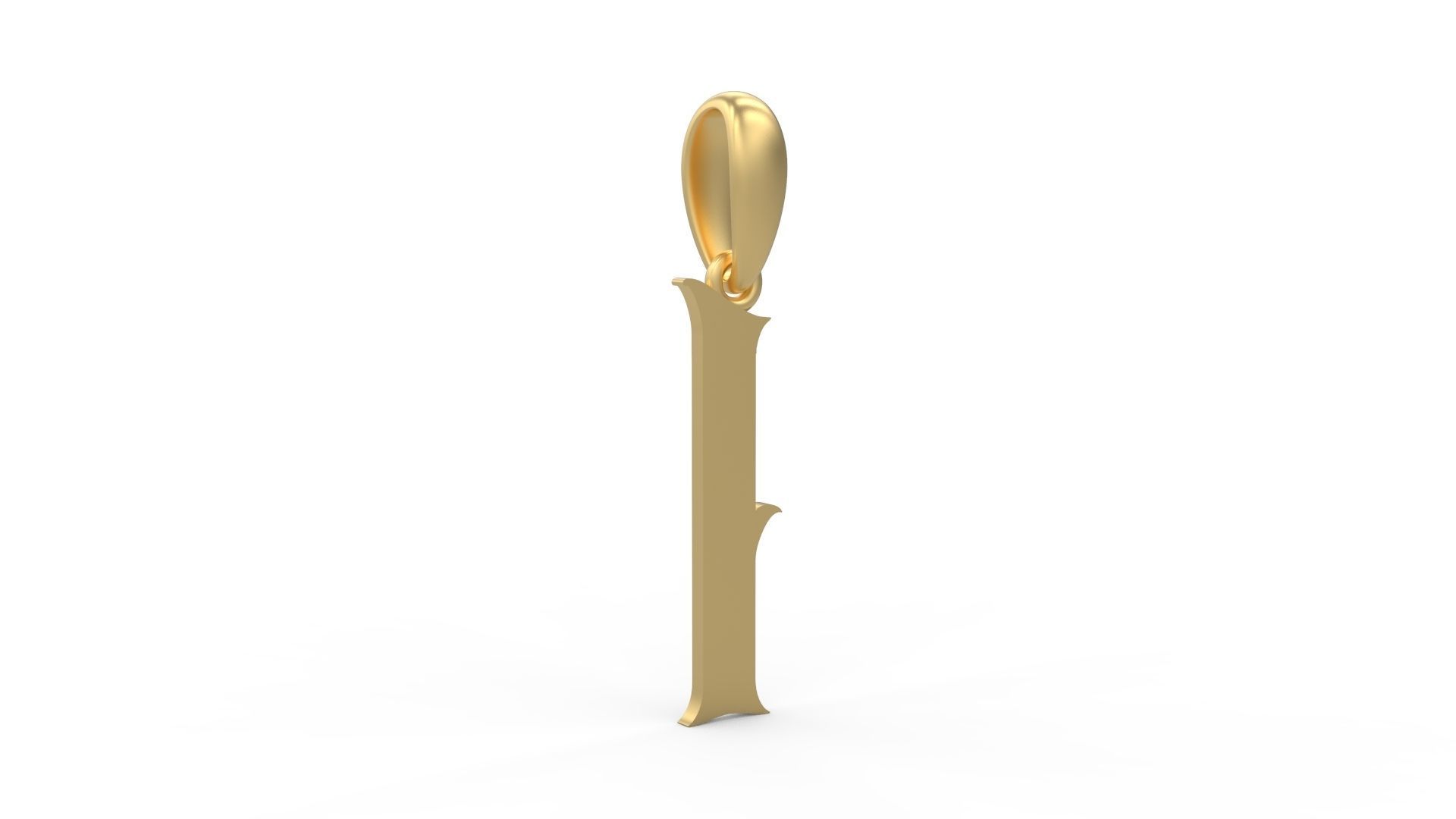 Initial Letters Pendant Morgana I 3D print model_3