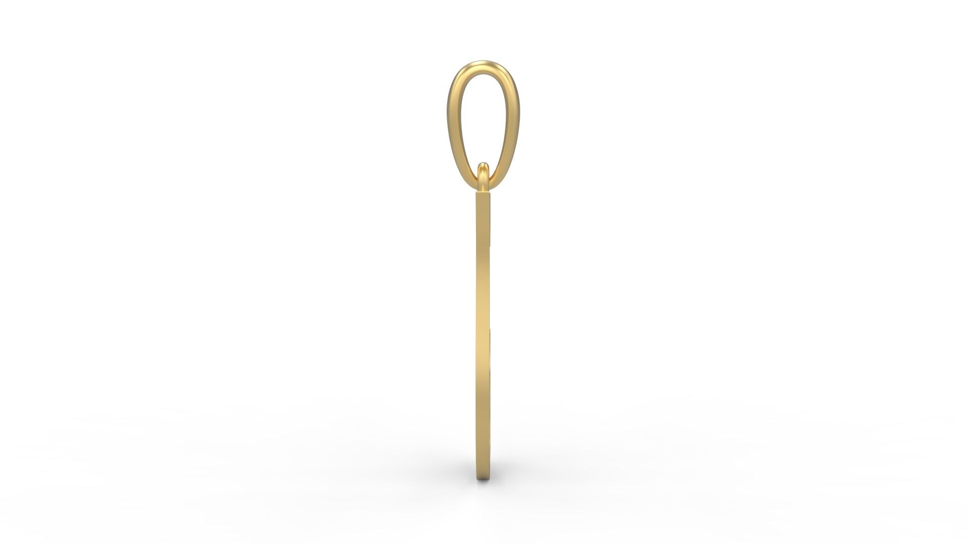 Initial Letters Pendant Morgana J 3D print model_3