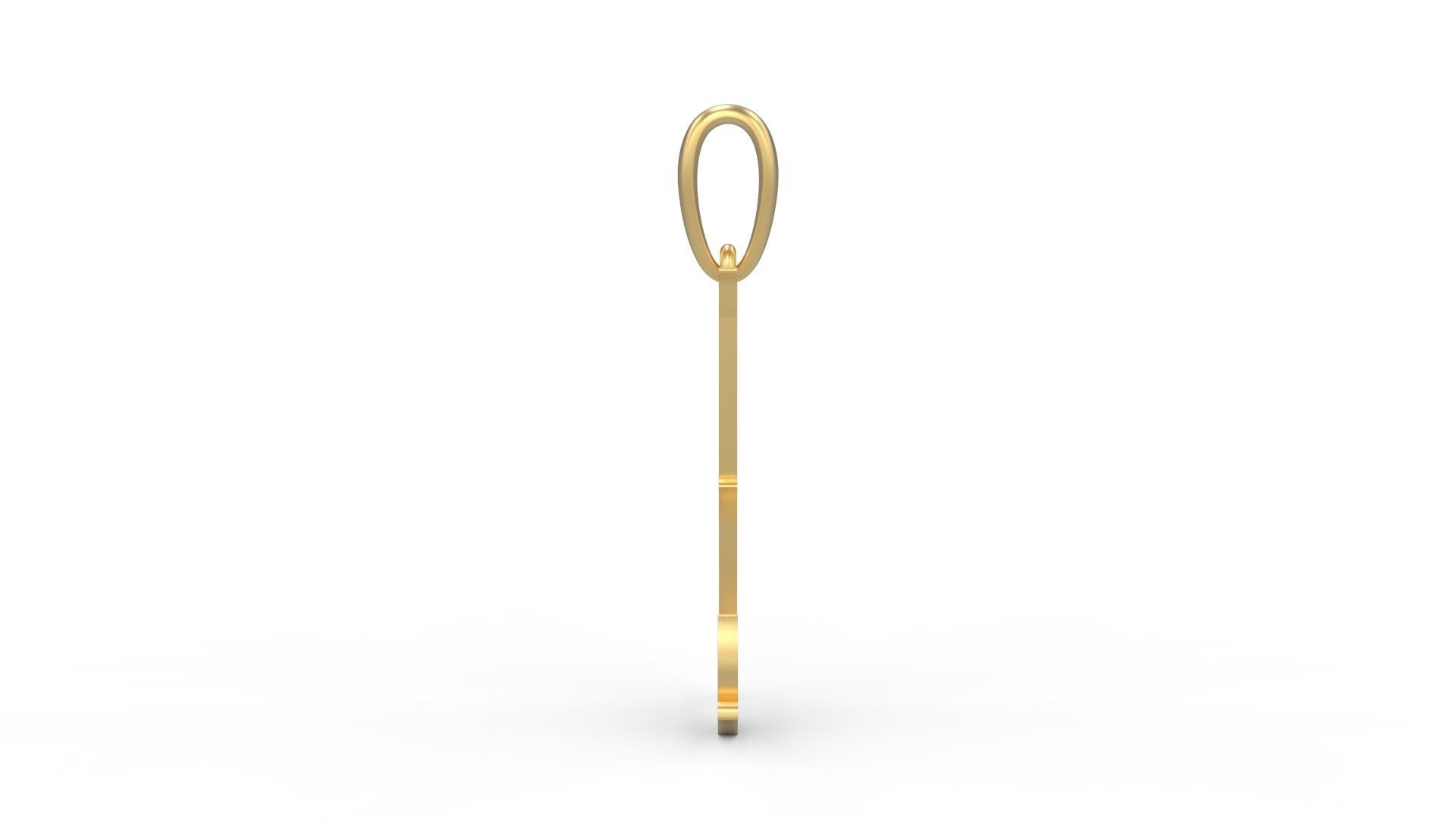 Initial Letters Pendant Morgana L 3D print model_2