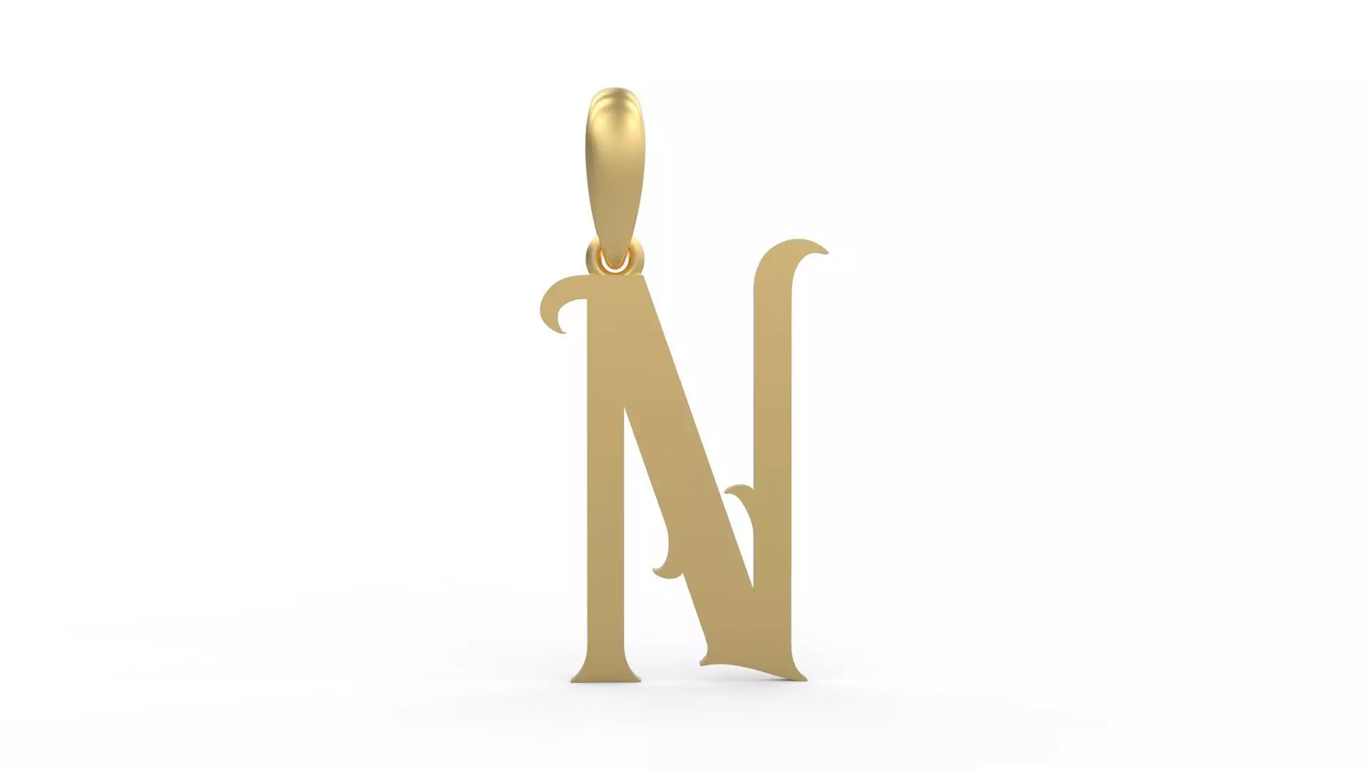 Initial Letters Pendant Morgana N 3D print model