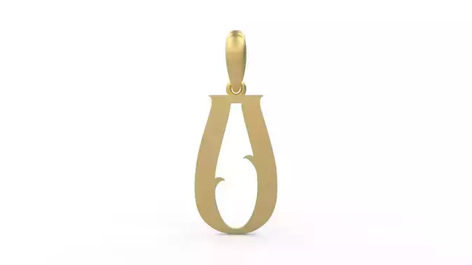 Initial Letters Pendant Morgana O 3D print model