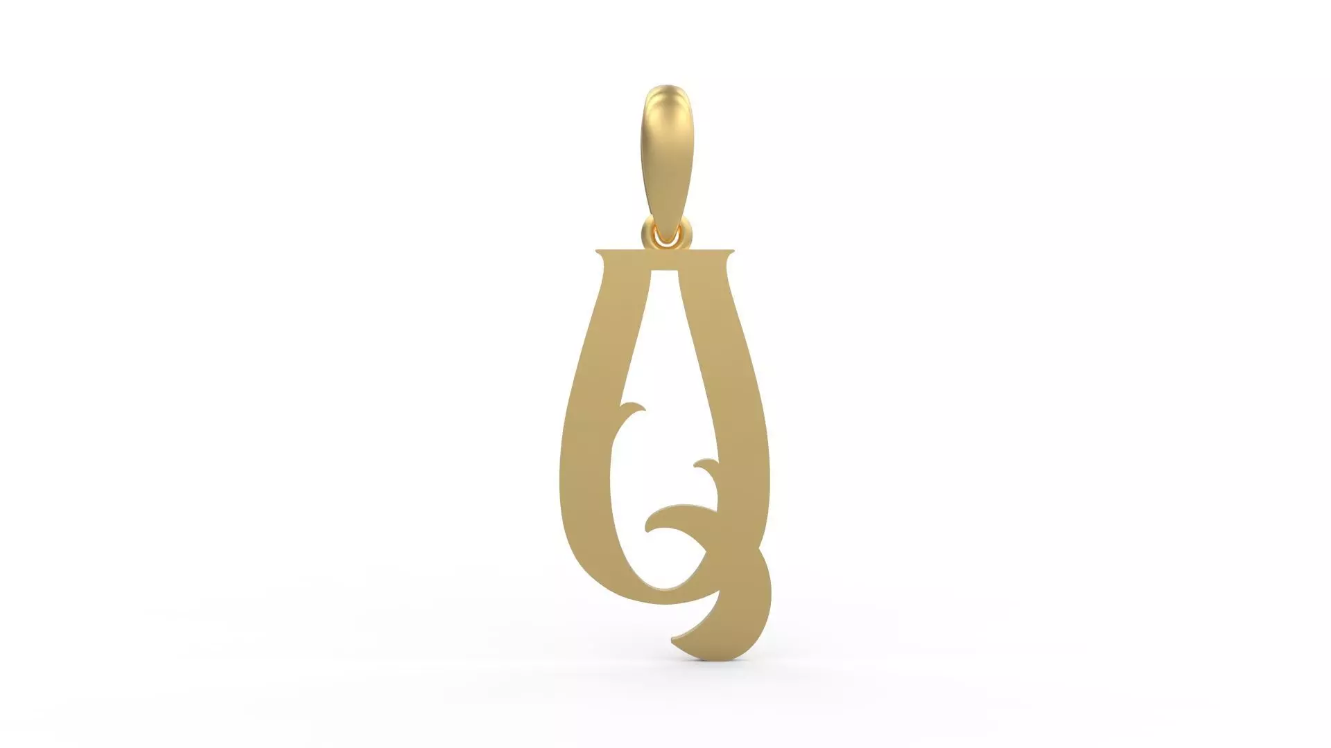 Initial Letters Pendant Morgana Q 3D print model