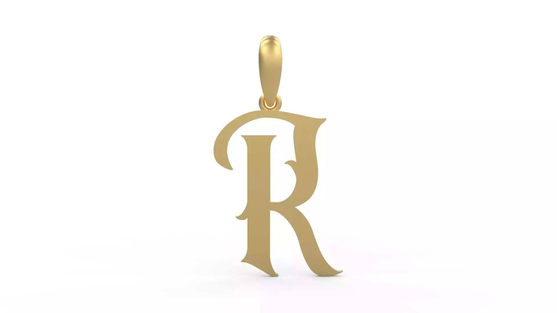 Initial Letters Pendant Morgana R 3D print model