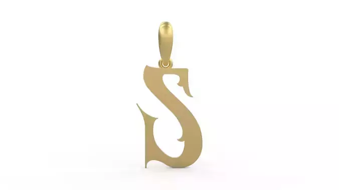 Initial Letters Pendant Morgana S 3D print model