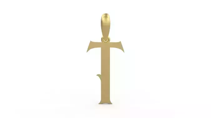 Initial Letters Pendant Morgana T 3D print model