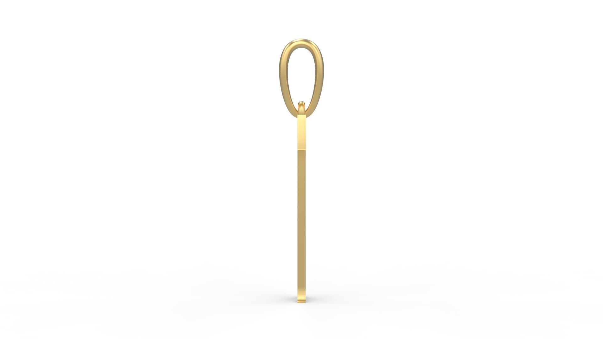 Initial Letters Pendant Morgana T 3D print model_2