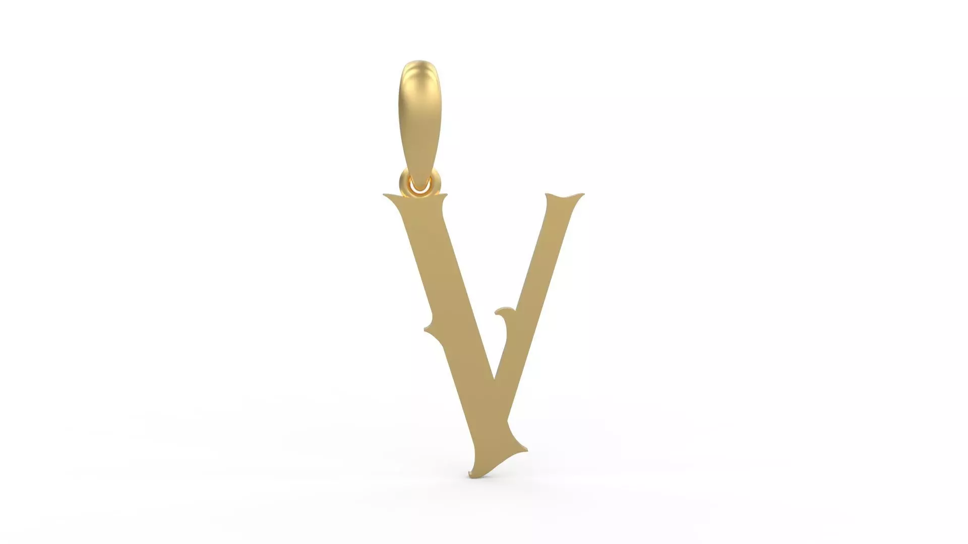 Initial Letters Pendant Morgana V 3D print model_0