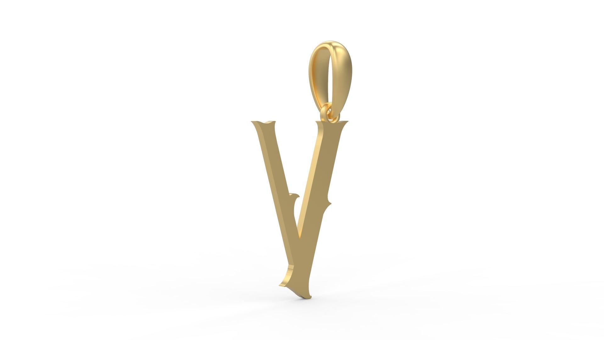 Initial Letters Pendant Morgana V 3D print model_3