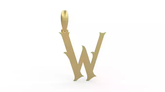 Initial Letters Pendant Morgana W