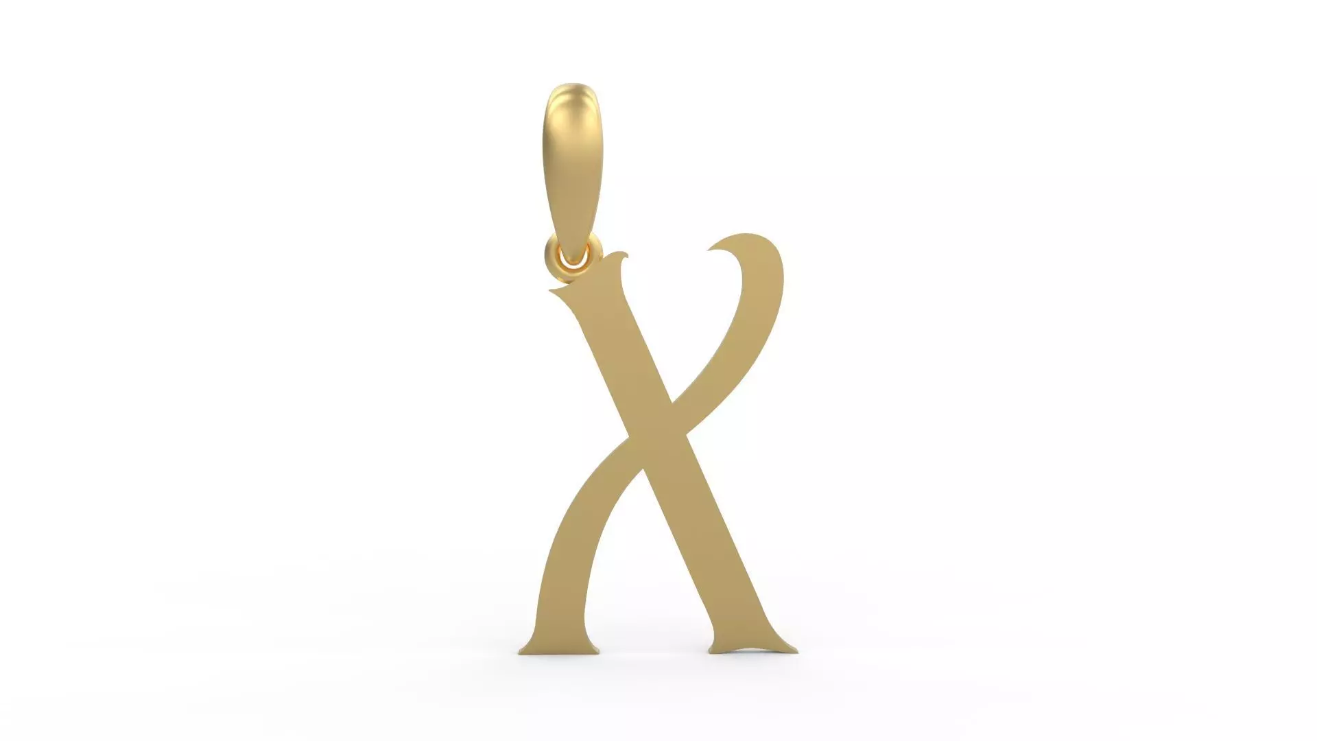 Initial Letters Pendant Morgana X 3D print model