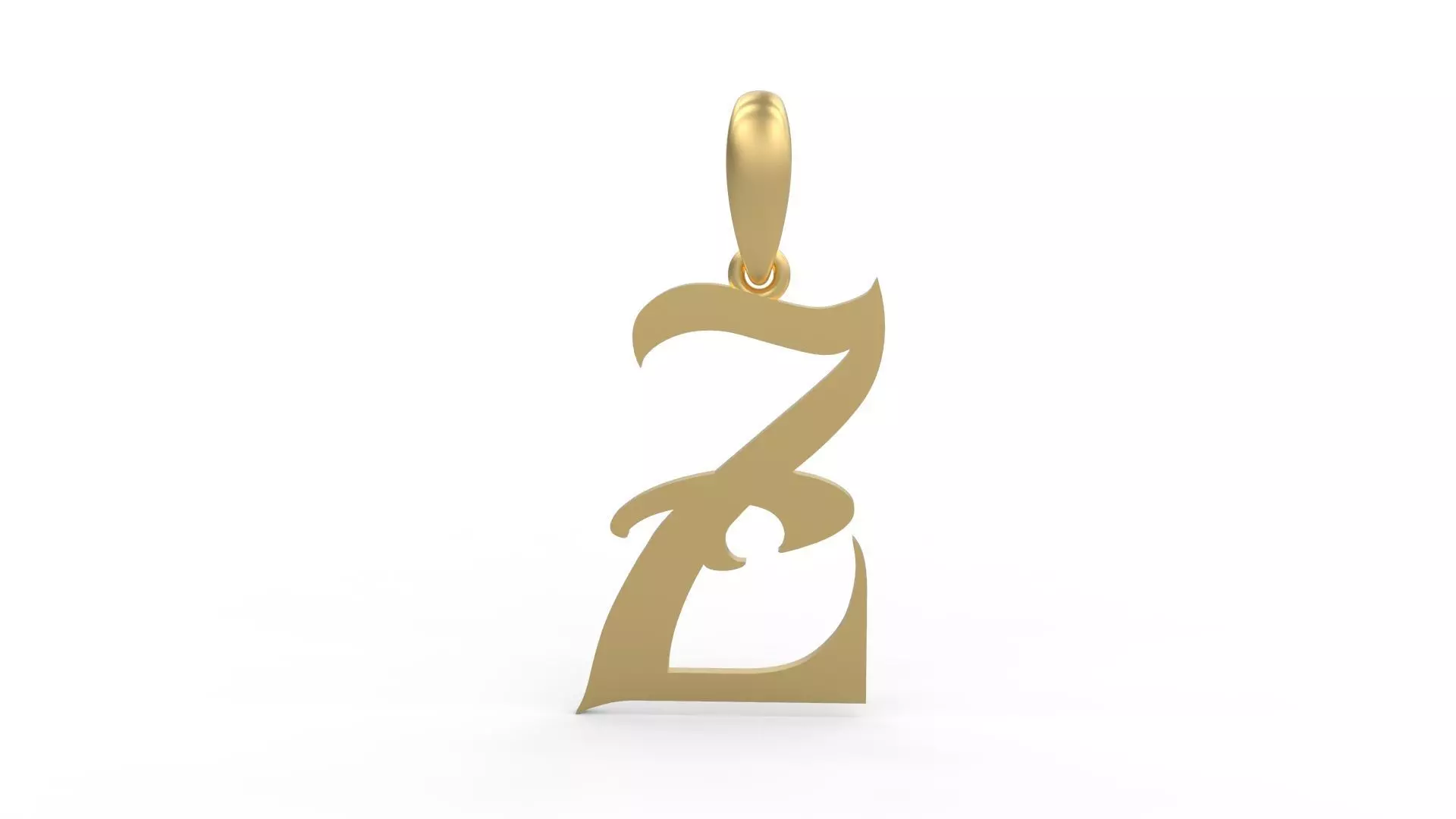 Initial Letters Pendant Morgana Z 3D print model