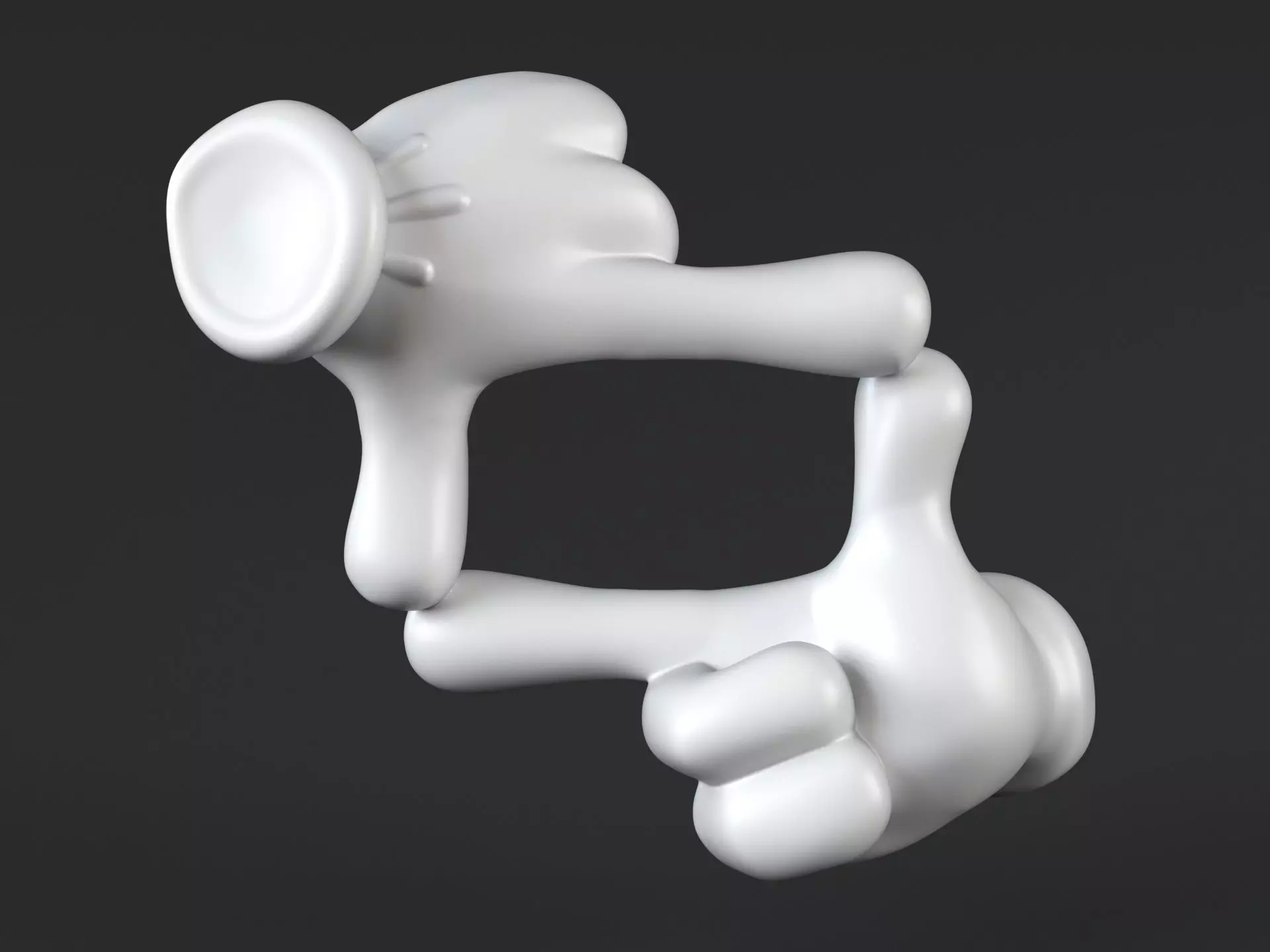 Hand Mickey Frame 3D print model_0