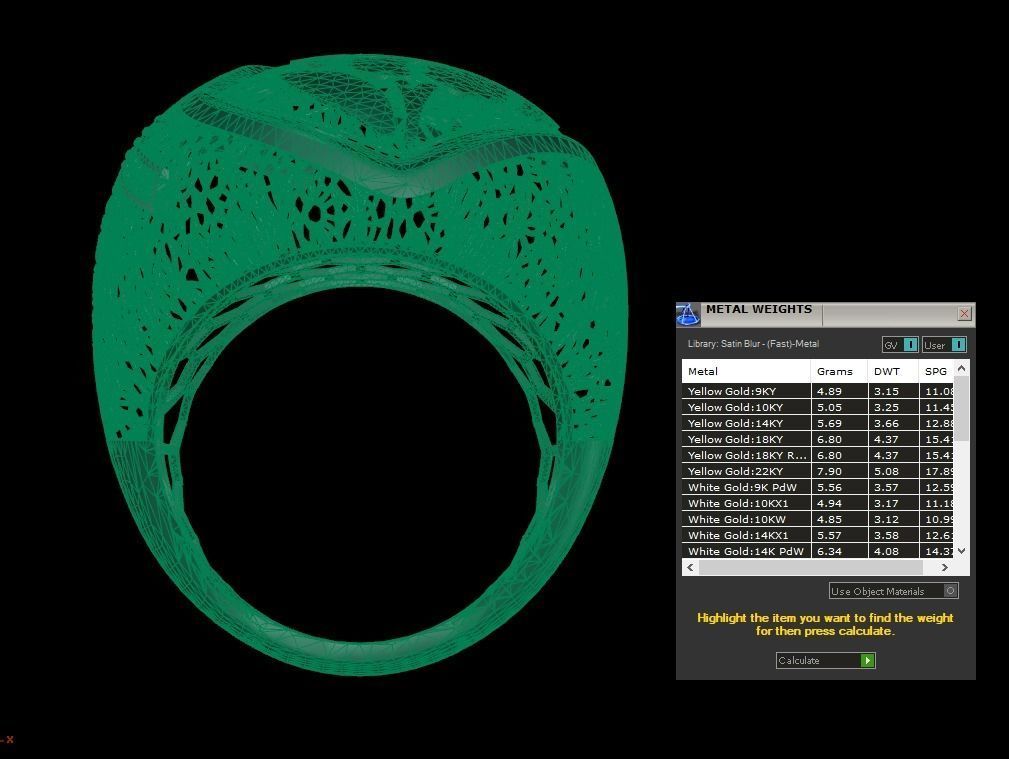 SINGLE ROW STONE RING COLLECTION - R01 3D print model_12