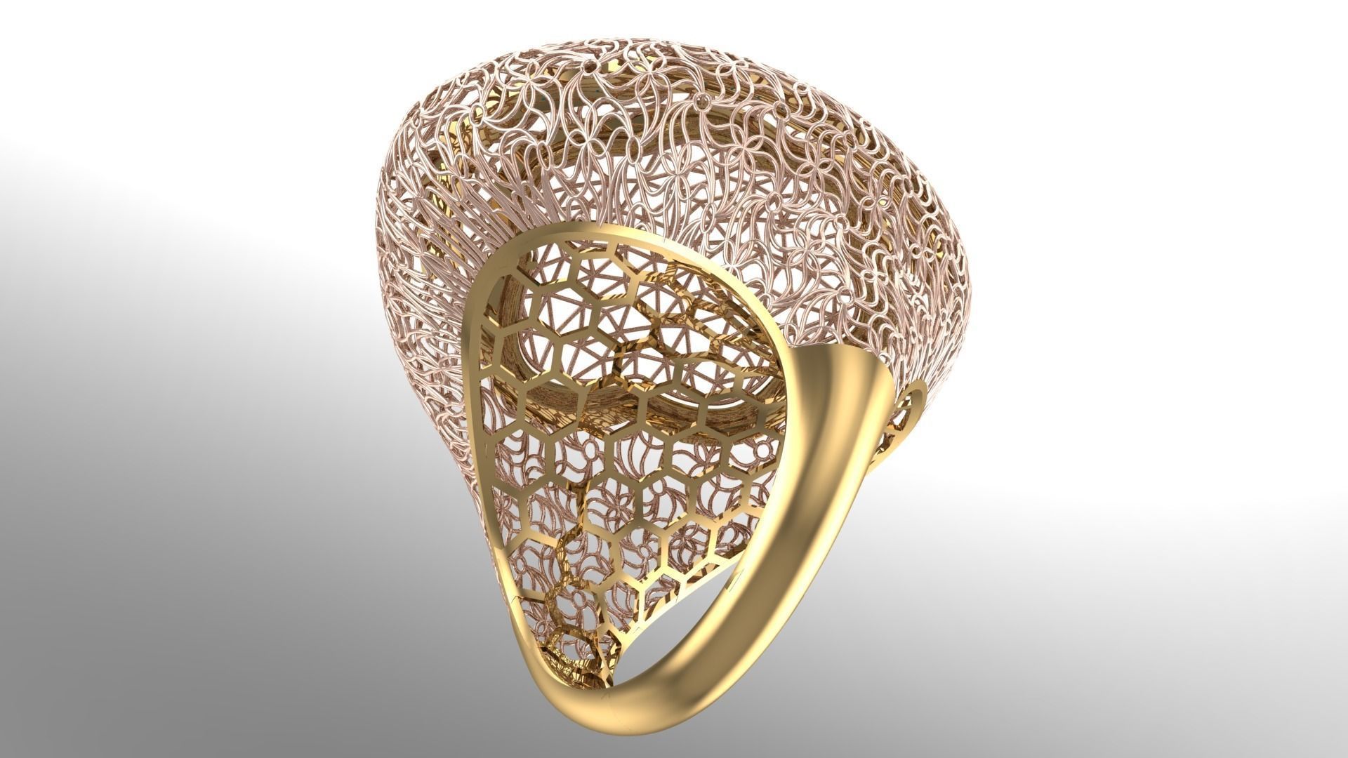 SINGLE ROW STONE RING COLLECTION -R02- 3D print model_5