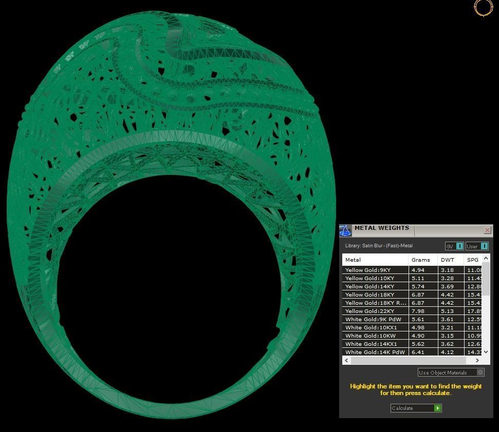 SINGLE ROW STONE RING COLLECTION -R08- 3D print model_13