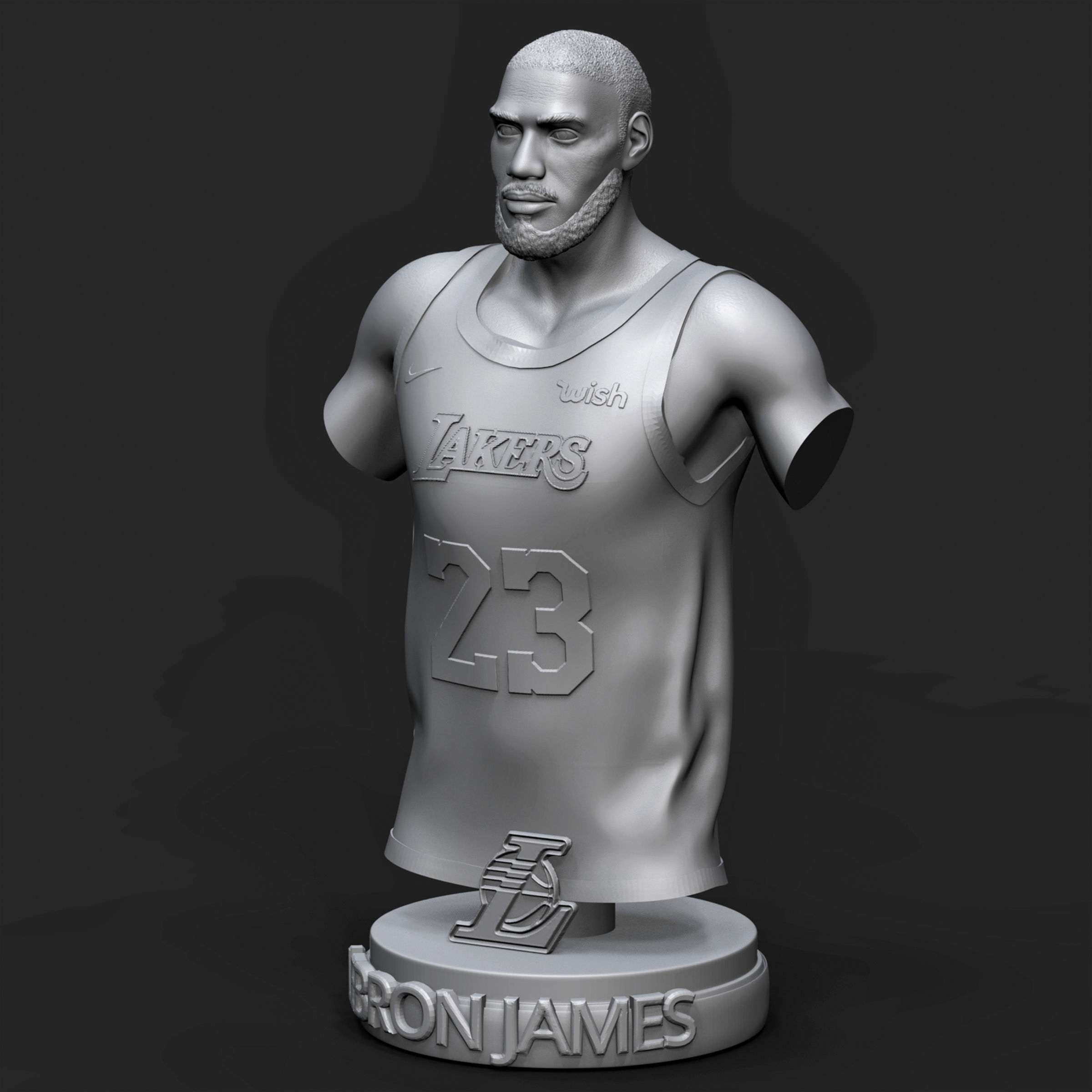 LeBron James 3D Printable 1 3D print model_4