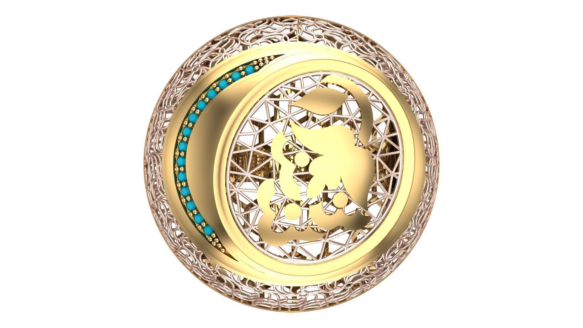 SINGLE ROW STONE RING COLLECTION -R12- 3D print model_12