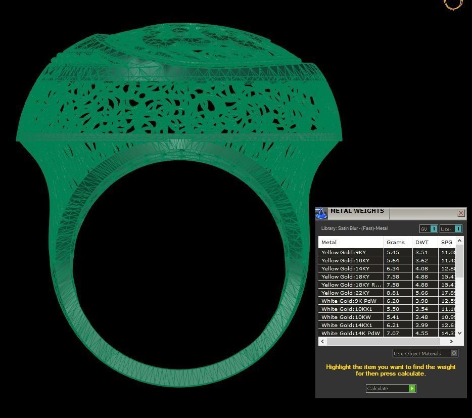 SINGLE ROW STONE RING COLLECTION -R12- 3D print model_10