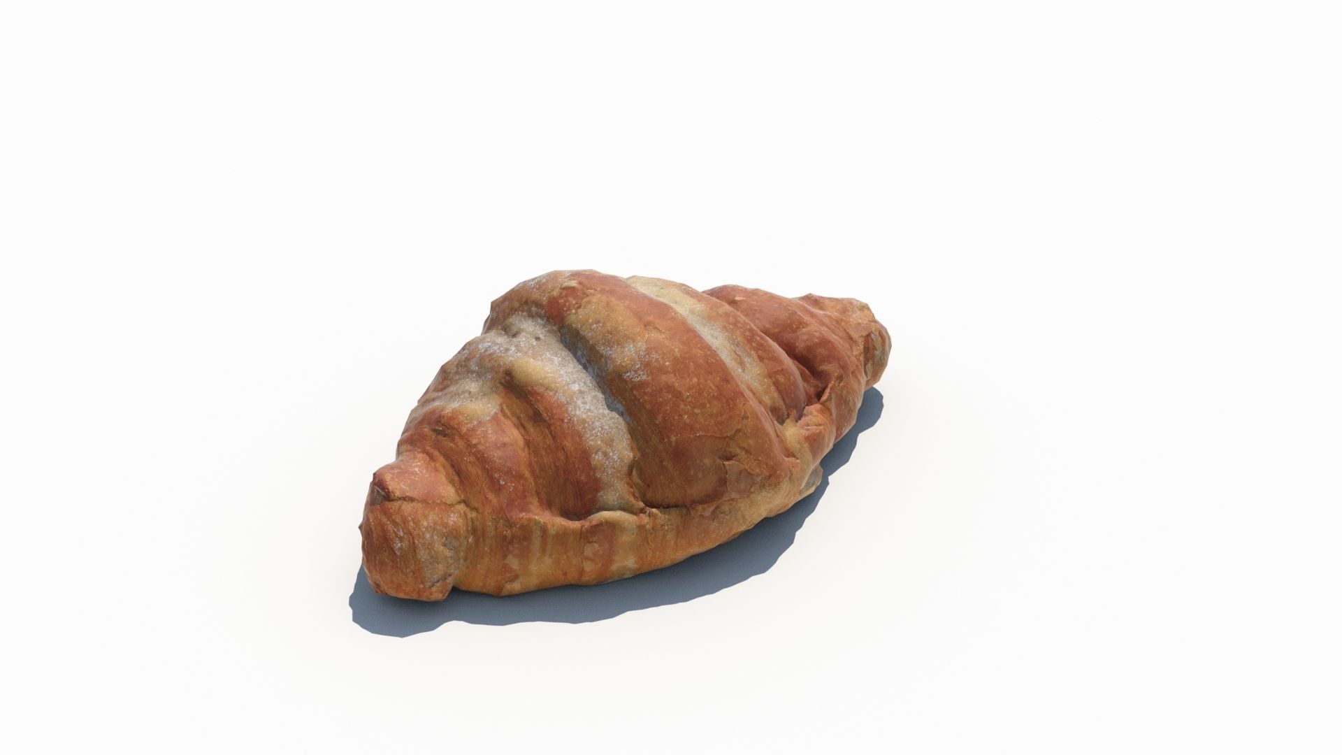 Croissant Almond with Raspberry 3D model 3D model_10