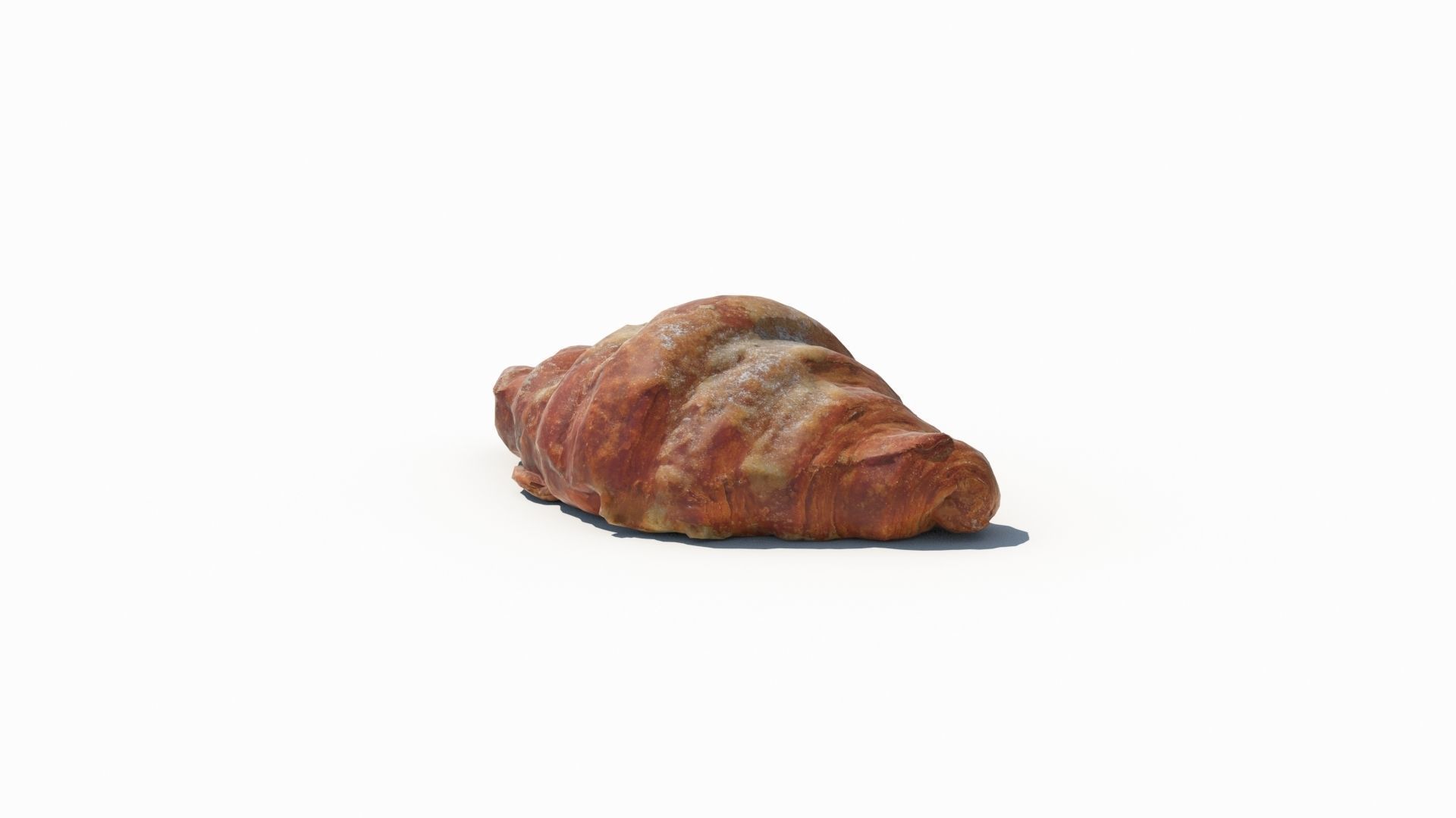 Croissant Almond with Raspberry 3D model 3D model_11