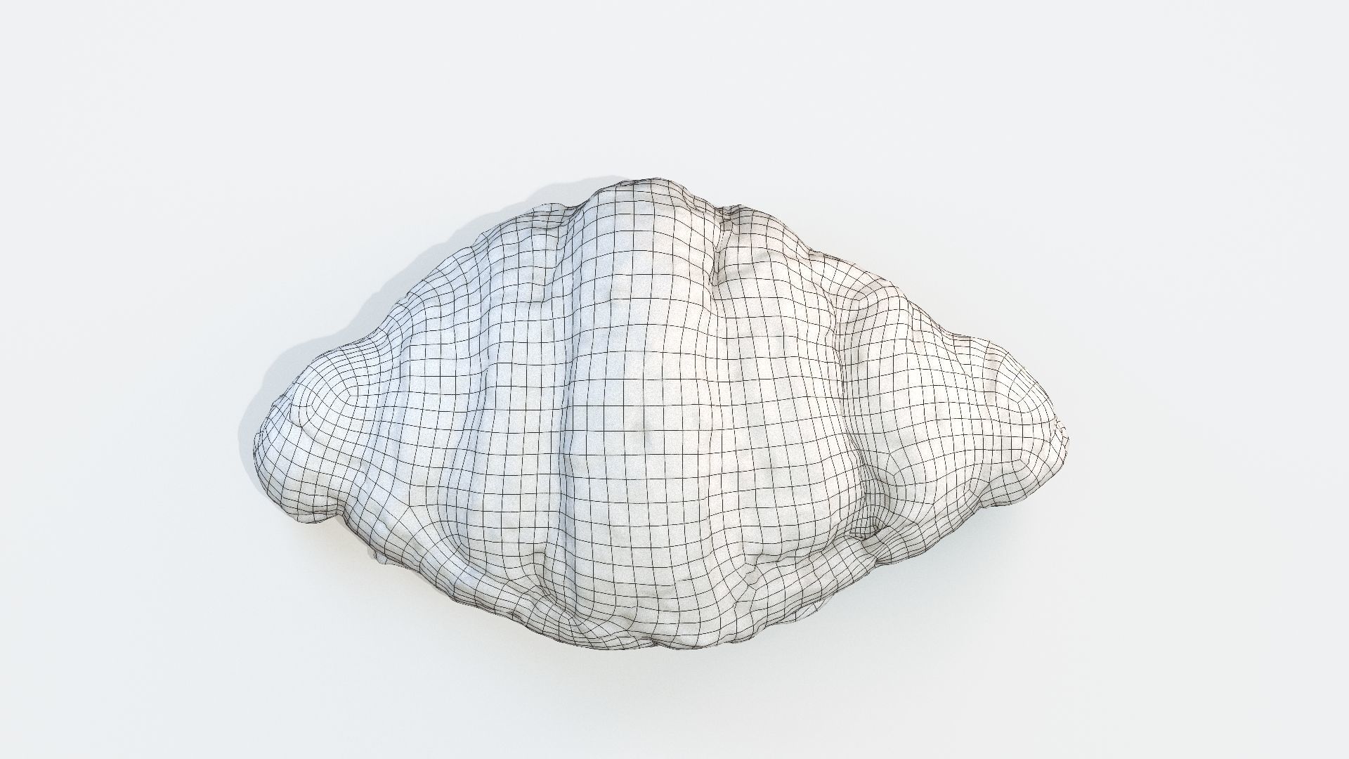 Croissant Almond with Raspberry 3D model 3D model_18