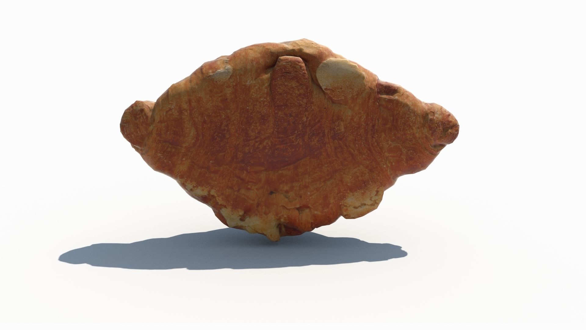 Croissant Almond with Raspberry 3D model 3D model_14