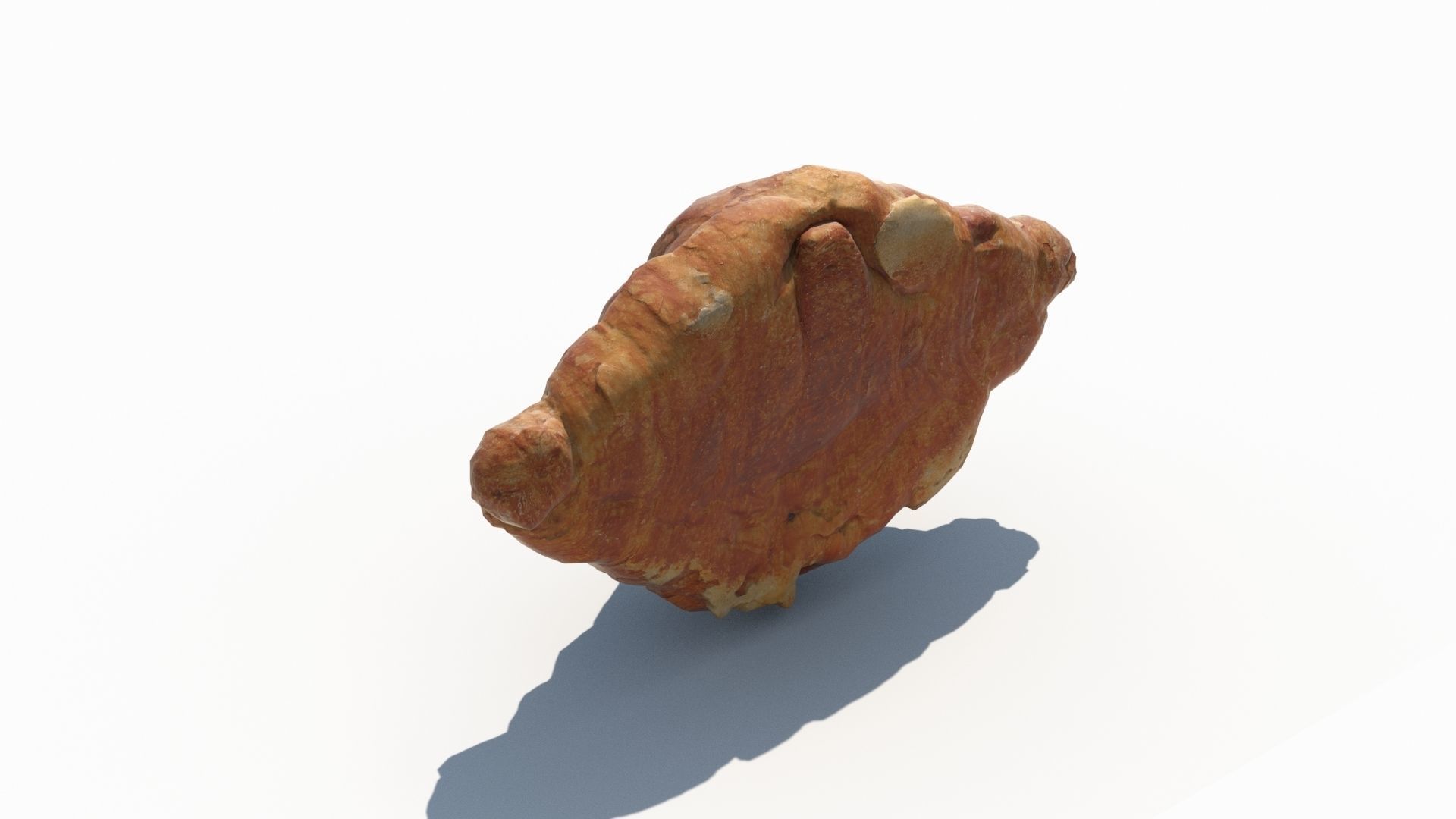 Croissant Almond with Raspberry 3D model 3D model_15