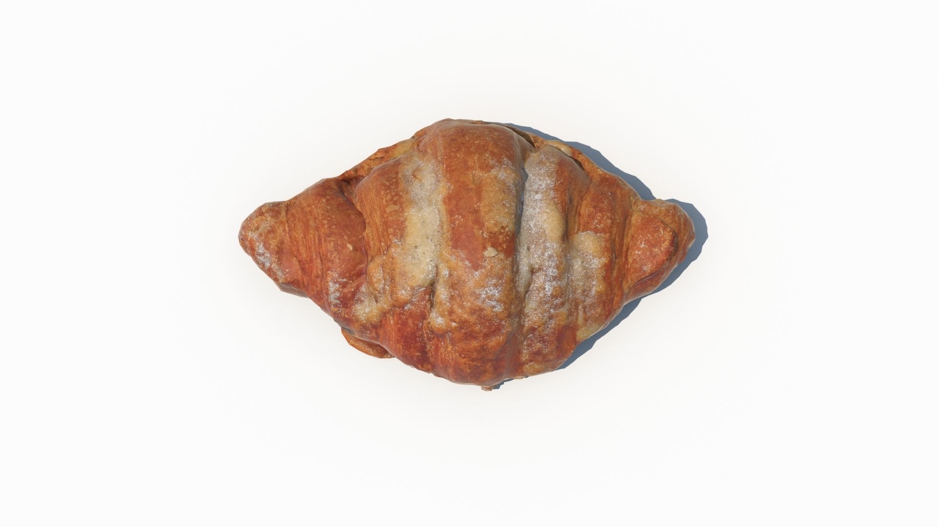 Croissant Almond with Raspberry 3D model 3D model_12