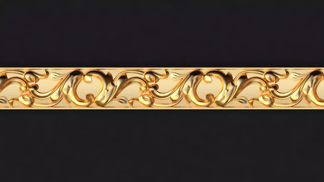 carved baguette  3D model_0