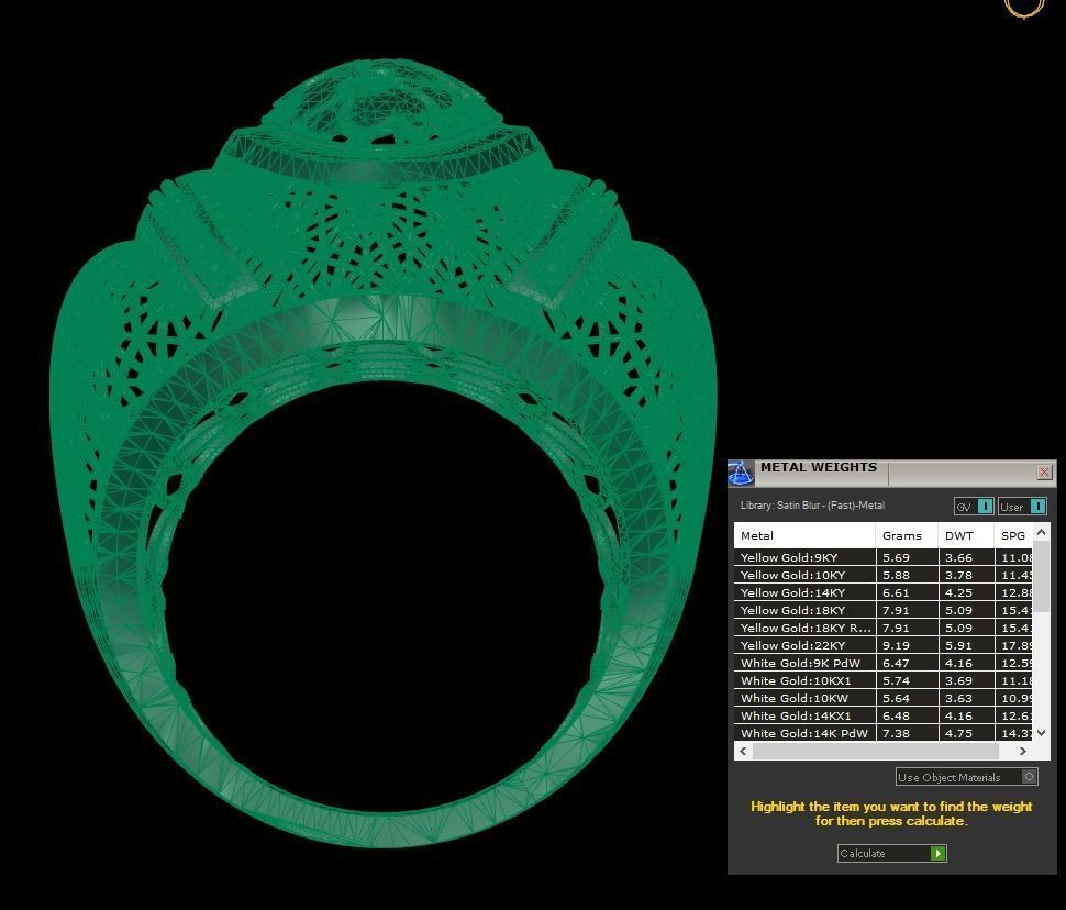 SINGLE ROW STONE RING COLLECTION -R15- 3D print model_11