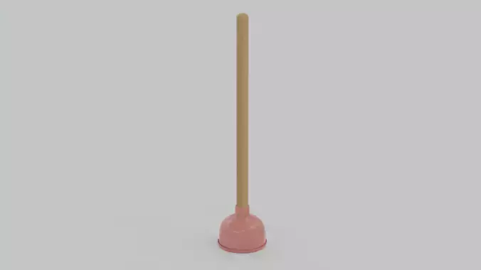 Sink and Toilet Plunger 3D Model