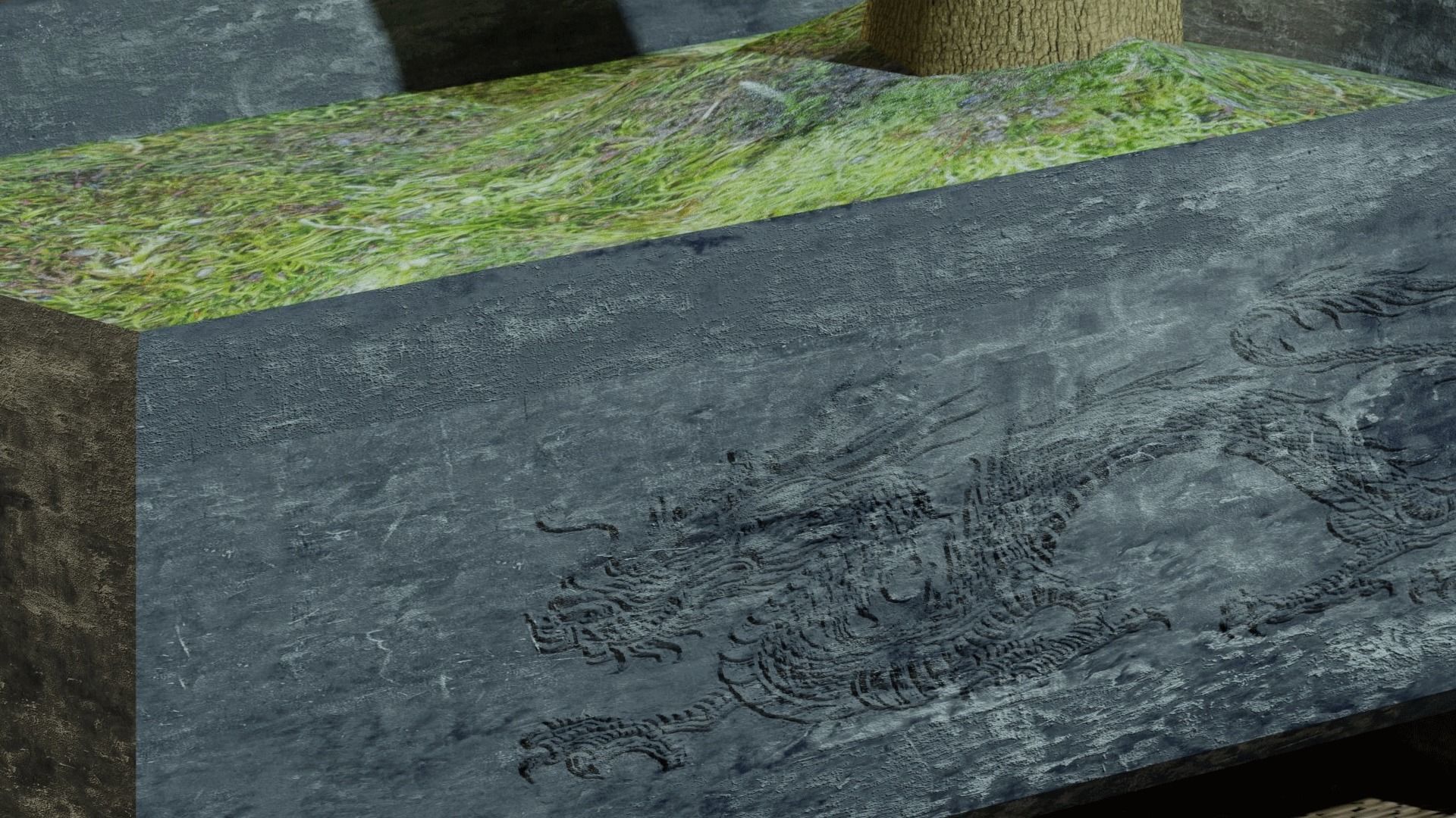 Tree in pot bonsai 3D model Blender file Free 3D model_1