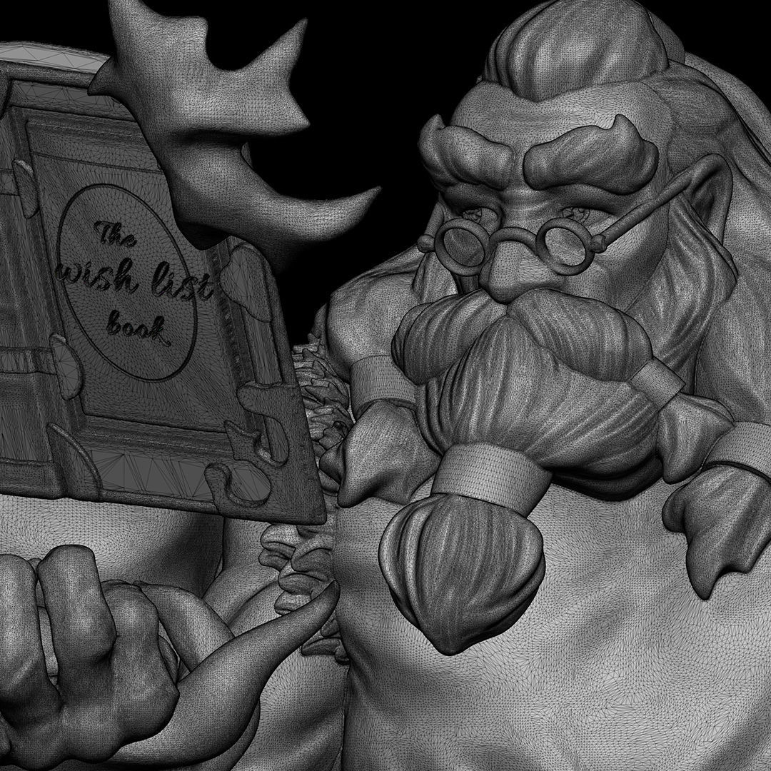 Magical Santa Claus 3D print model_9
