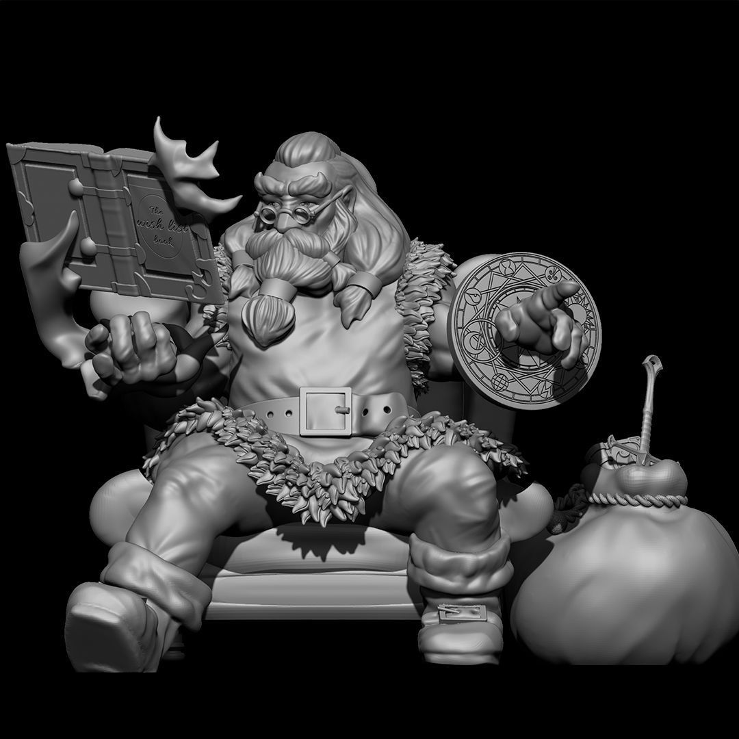 Magical Santa Claus 3D print model_11