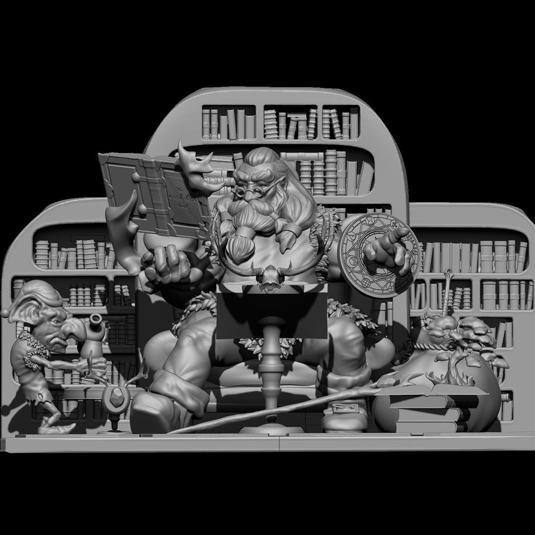 Magical Santa Claus 3D print model_8