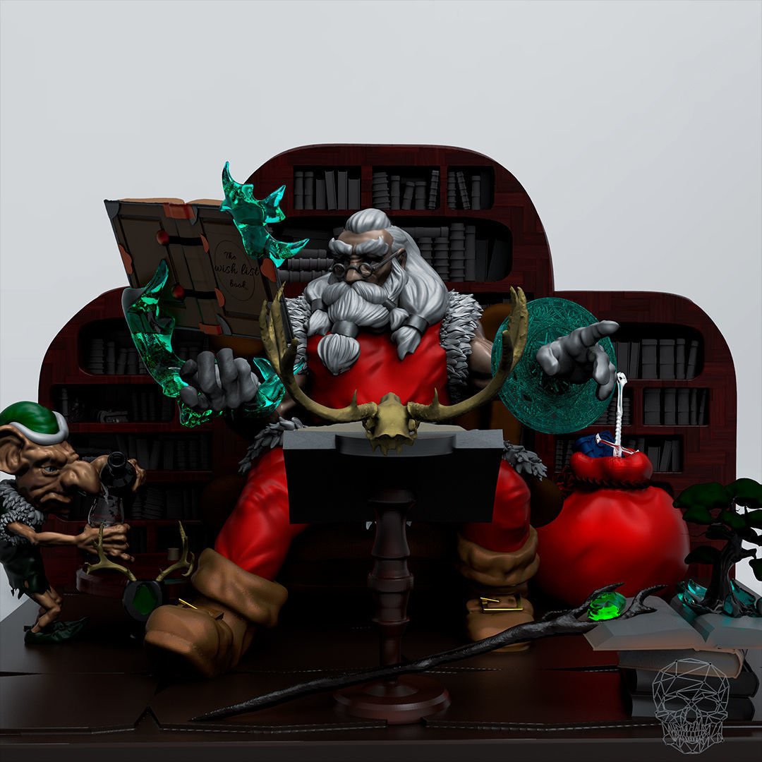 Magical Santa Claus 3D print model_2