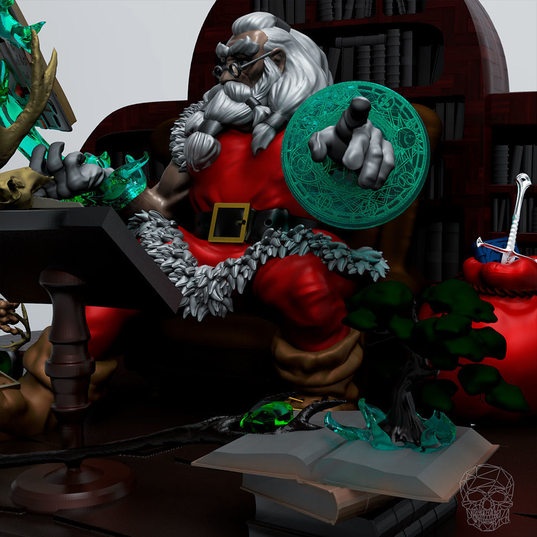 Magical Santa Claus 3D print model_5