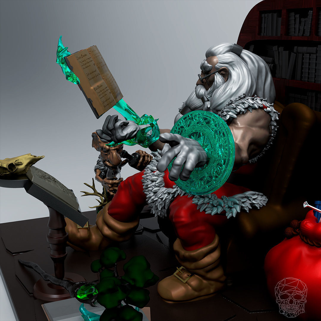 Magical Santa Claus 3D print model_6